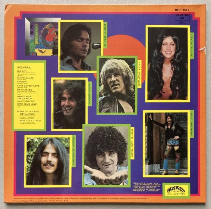Jefferson Starship - Spitfire (LP)