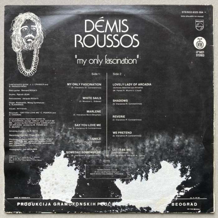 Démis Roussos - My Only Fascination (LP)