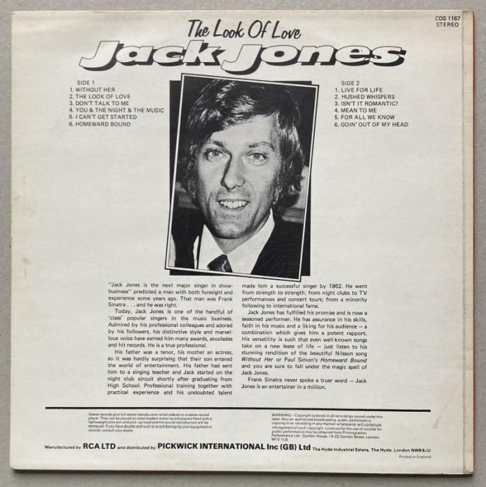 Jack Jones - The Look Of Love (LP)