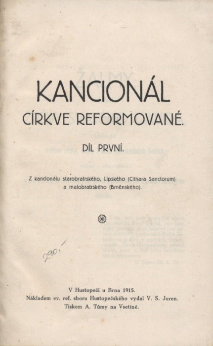 Kancionál církve reformované 1-2 (oba díly v jednom svazku)