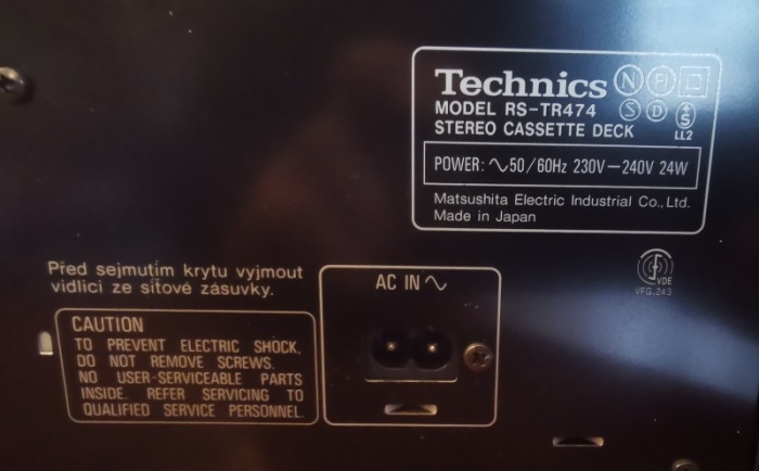 Double Deck Technics RS-TR474