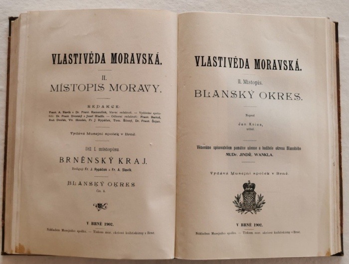 různí autoři - Vlastivěda moravská - Místopis Moravy - Brněnský okres - Blanský okres - Bučovský okres (v jednom svazku)
