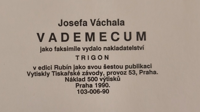 Váchal, Josef - Vademecum v erotiky soustech o luze a o buržoustech aneb O Krásu zájem, o Lásku, u rozmanitých mamlásků