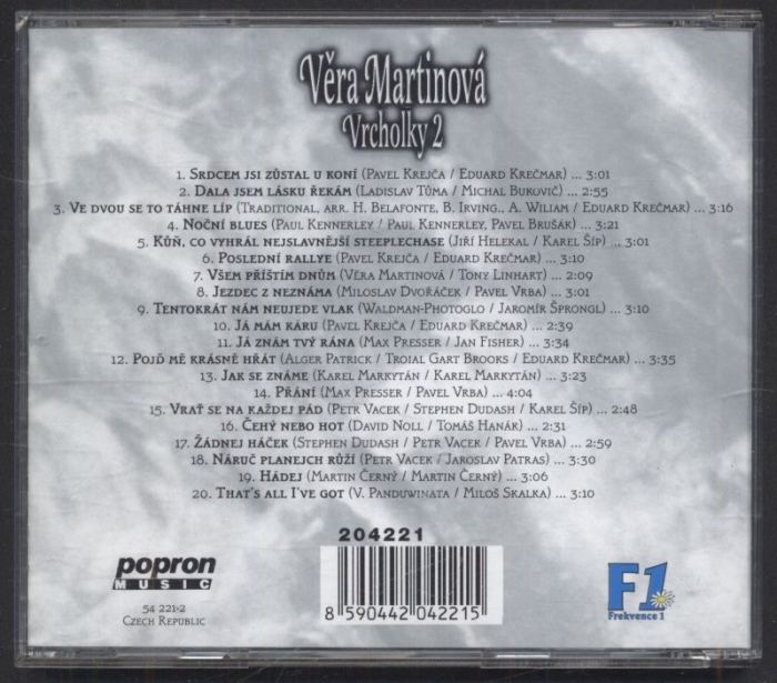 Věra Martinová - Vrcholky 2 (CD)