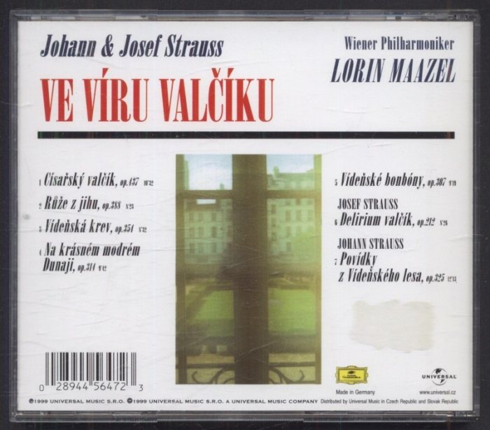 Johann & Josef Strauss, Wiener Philharmoniker, Lorin Maazel - Ve víru valčíku (CD)