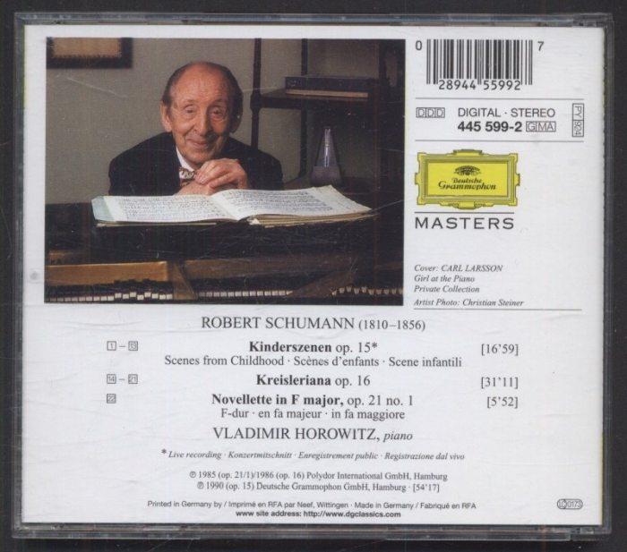 Schumann, Horowitz - Kinderszenen, Kreisleriana (CD)