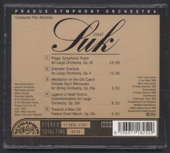 Josef Suk, Petr Altrichter - Praga / Meditation etc. (CD)