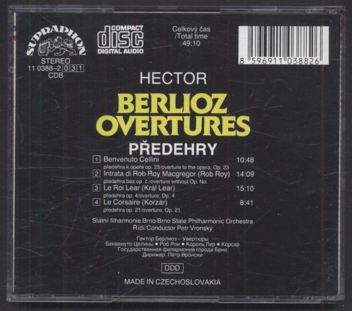 Hector Berlioz, Brno State Philharmonic Orchestra, Petr Vronský - Overtures (CD)