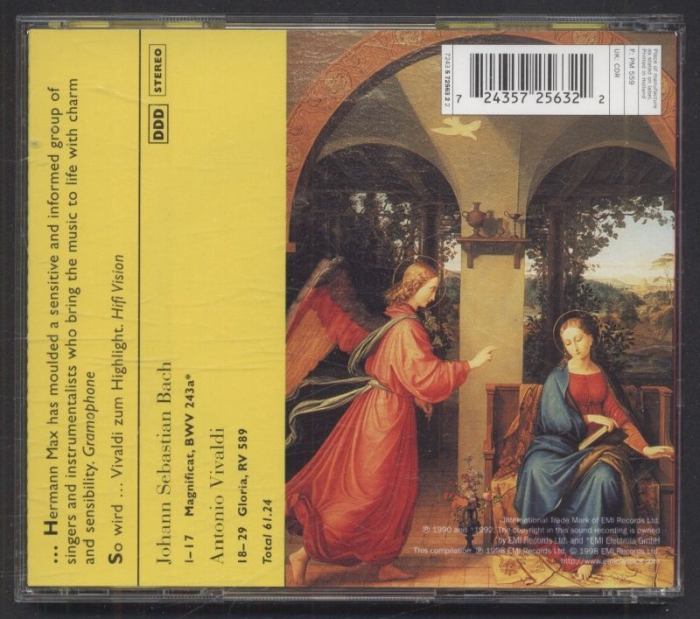 Bach, Vivaldi, Hermann Max, Neville Marriner - Magnificat / Gloria (CD)