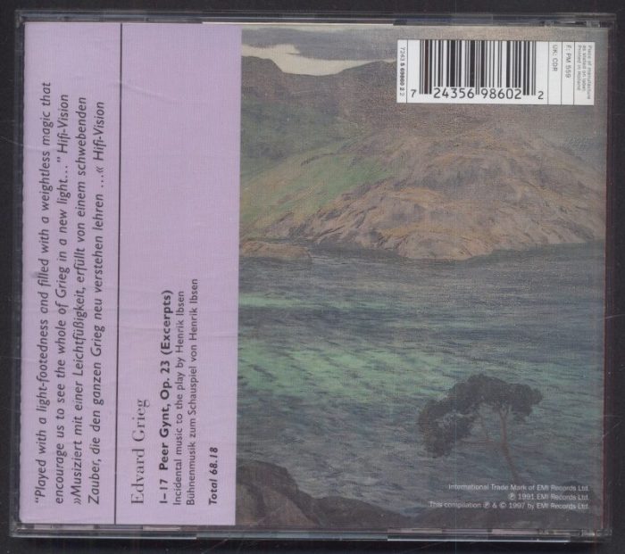 Edvard Grieg, Berliner Philharmoniker, Sylvia McNair, Petteri Salomaa, Jeffrey Tate - Peer Gynt Extraits (CD)