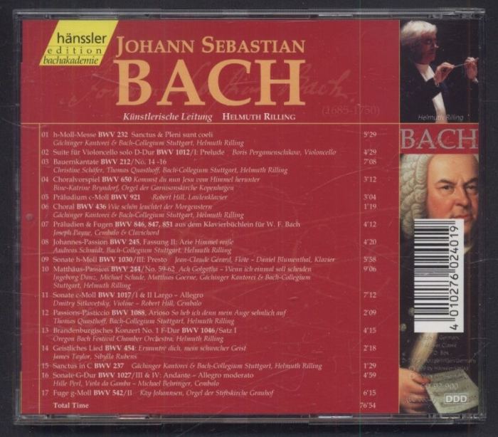 Johann Sebastian Bach - Das Einzigartige Gesamtwerk von Johann Sebastian Bach (CD)