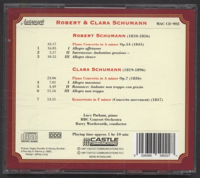 Robert & Clara Schumann - Piano Concertos (CD)