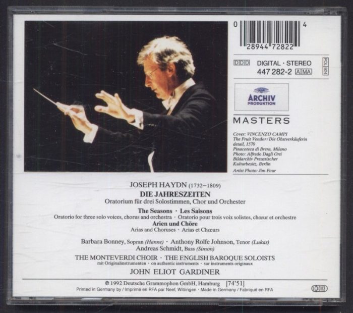 Haydn - John Eliot Gardiner - Die Jahreszeiten · The Seasons (Arien & Chöre · Arias & Choruses) (CD)