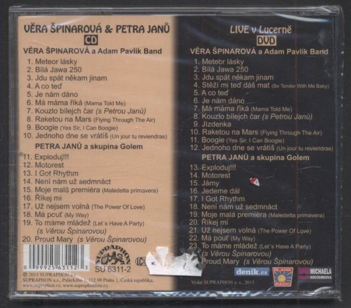 Petra Janů, Věra Špinarová - LIVE v Lucerně (CD+DVD)