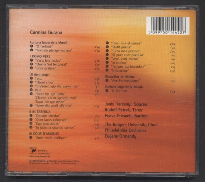 ORFF / Eugene Ormandy - Carmina Burana (CD)
