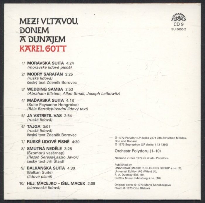Karel Gott - Mezi Vltavou, Donem a Dunajem (CD)