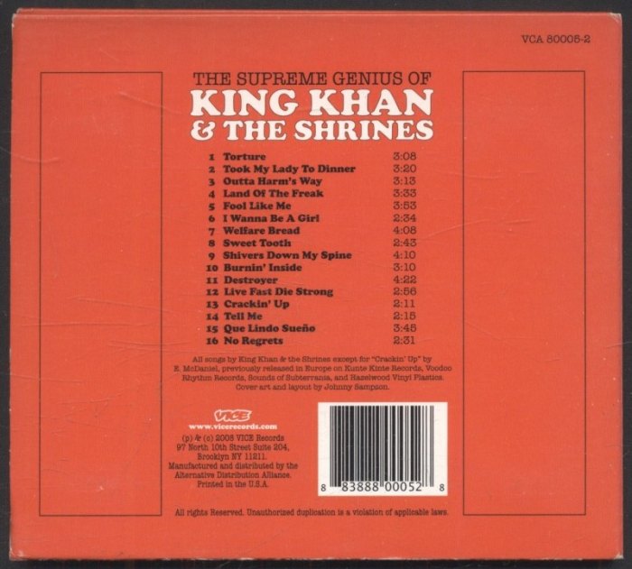 King Khan & The Shrines - The Supreme Genius Of (CD)