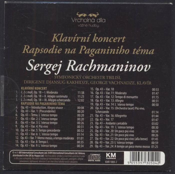 Sergej Rachmaninov - Klavírní koncert / Rapsodie na Paganiniho téma (CD)