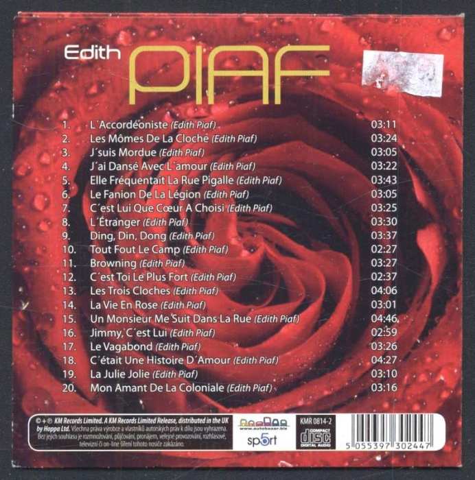 Edith Piaf - Chanosns d'or (CD)