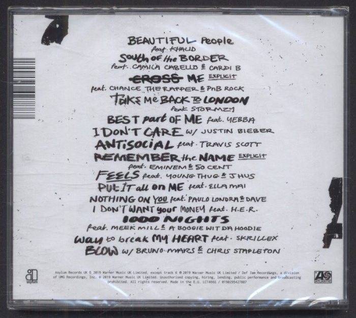 Ed Sheeran - No.6 Collaborations Project (CD)