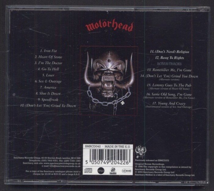 Motörhead - Iron Fist (CD)