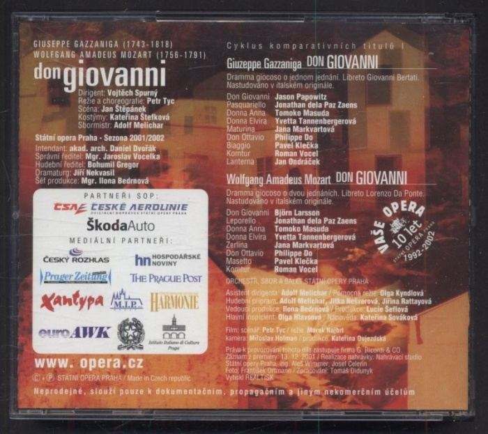 Wolfgang Amadeus Mozart, Giuseppe Gazzaniga - Don Giovanni (3CD)