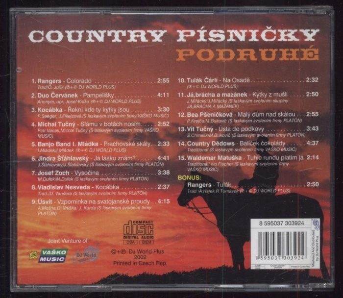 Various - Country písničky podruhé (CD)