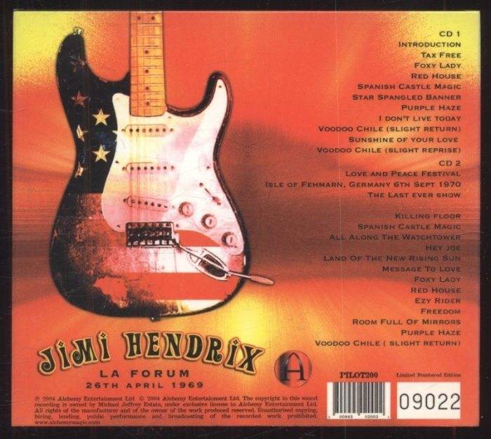 Jimi Hendrix - L.A. Forum 26th April 1969 (2CD)