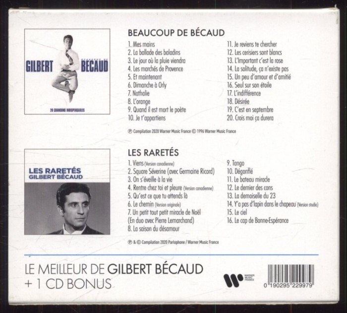 Gilbert Becaud - 20 chansons indispensables (2CD)