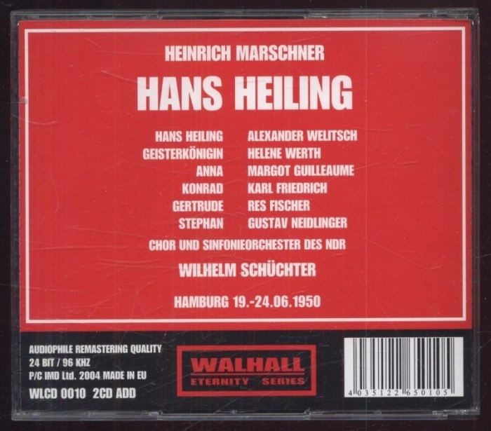 Heinrich Marschner - Hans Heiling (2CD)