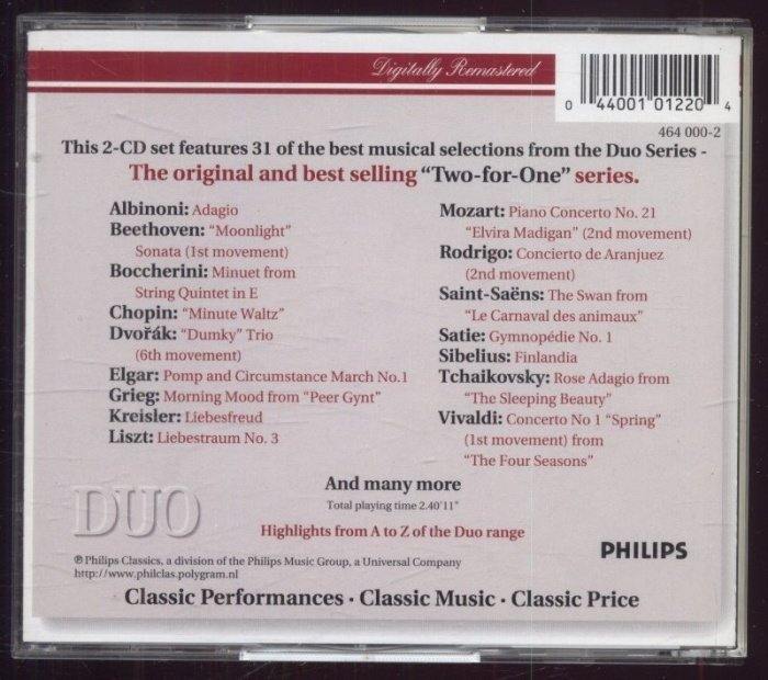 Various - The Duo Guide To Classics (2CD)