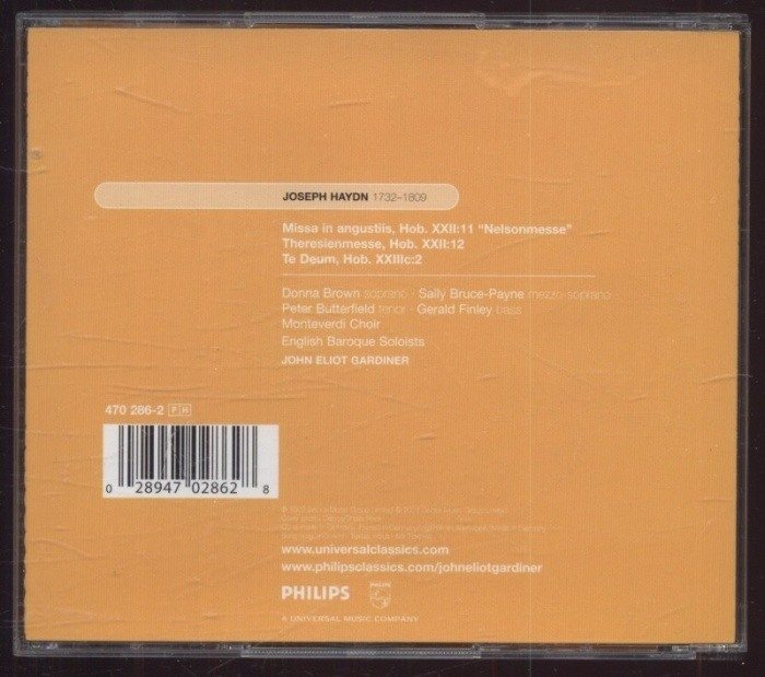 Joseph Haydn - Monteverdi Choir, English Baroque Soloists, John Eliot Gardiner - Nelsonmesse (Missa In Angustiis) / Theresienmesse (2CD)
