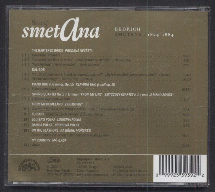 Bedřich Smetana - The Best Of Smetana (CD)