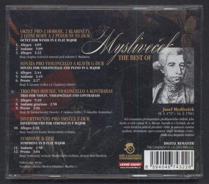 Josef Mysliveček - The Best of J. Mysliveček (CD)