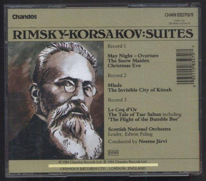 Rimsky-Korsakov, Scottish National Orchestra & Neeme Järvi - Suites (3CD)