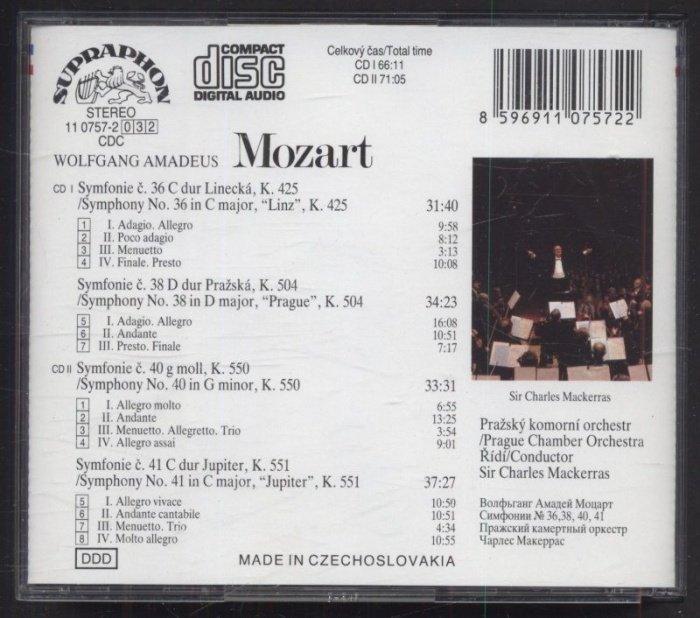 Wolfgang Amadeus Mozart, Prague Chamber Orchestra, Sir Charles Mackerras - Symphonies No.36, No.38, No. 40, No. 41 (2CD)