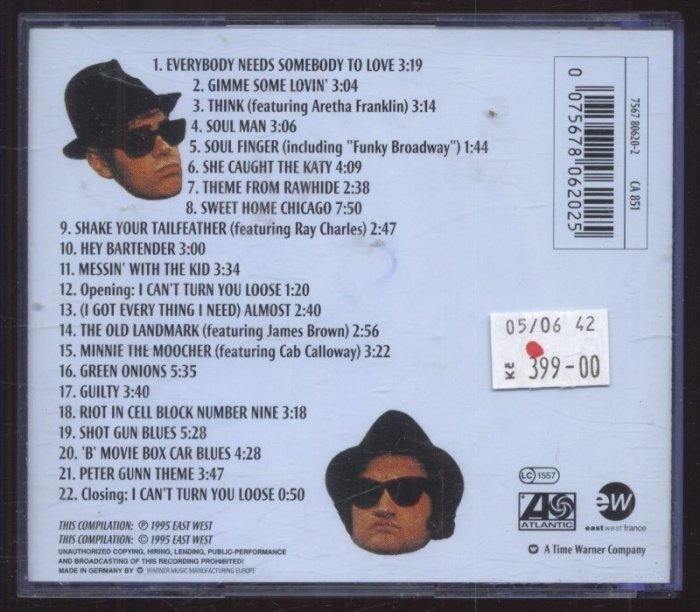 The Blues Brothers - The Very Best Of The Blues Brothers (CD)