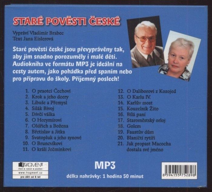 Vladimír Brabec (vypráví) - Staré pověsti české (CD)