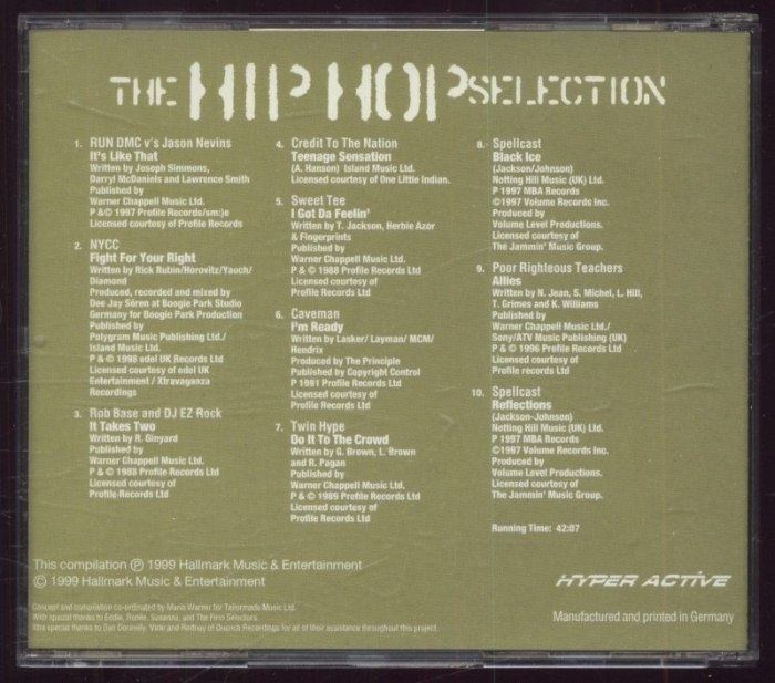 Various - The Hip Hop Selection CD 2 (CD)