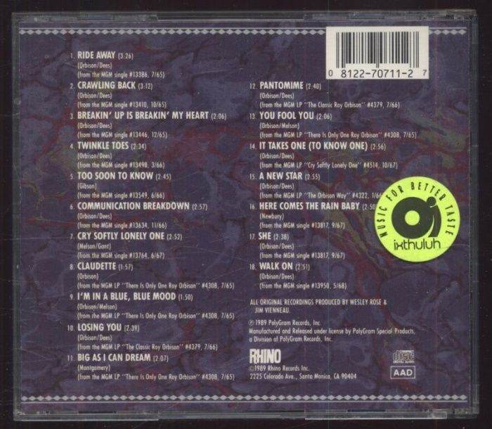 Roy Orbison - The Classic Roy Orbison (1965-1968) (CD)
