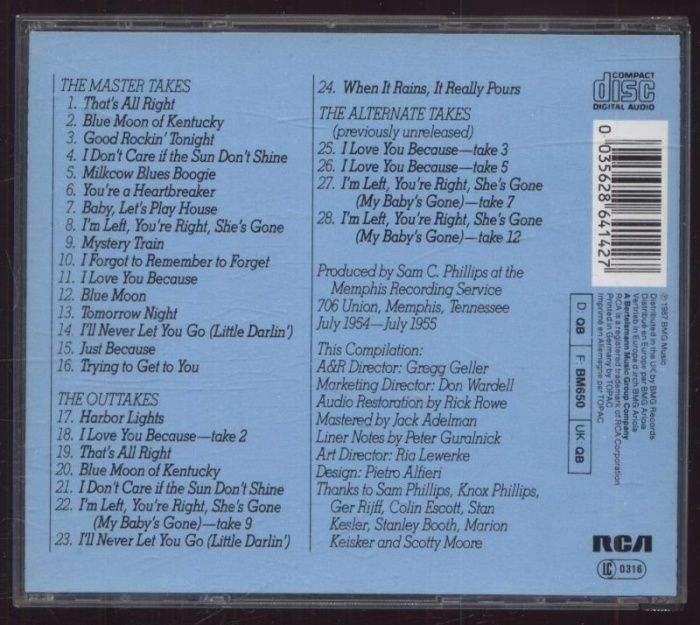 Elvis Presley - The Sun Sessions CD (CD)