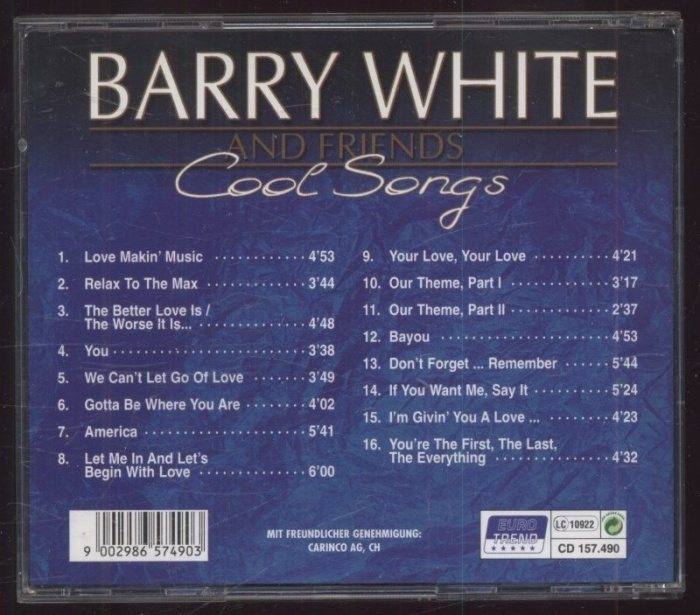 Barry White & Friends - Cool Songs (CD)