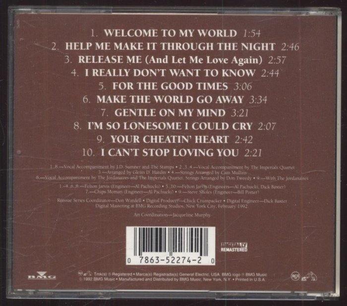 Elvis Presley - Welcome To My World (CD)