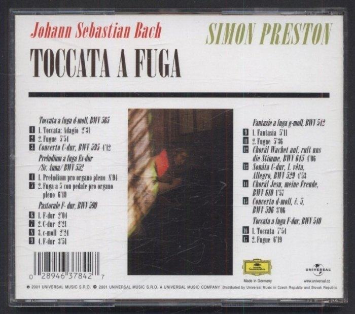 Johann Sebastian Bach, Simon Preston - Toccata a Fuga (CD)