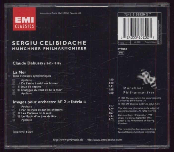 Debussy - Münchner Philharmoniker, Celibidache - La Mer / Ibéria (CD)