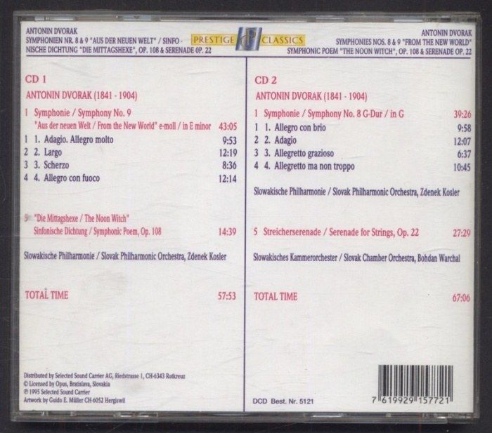 Antonín Dvorák - Symphonien "Aus Der Neuen Welt / From The New World" (2CD)