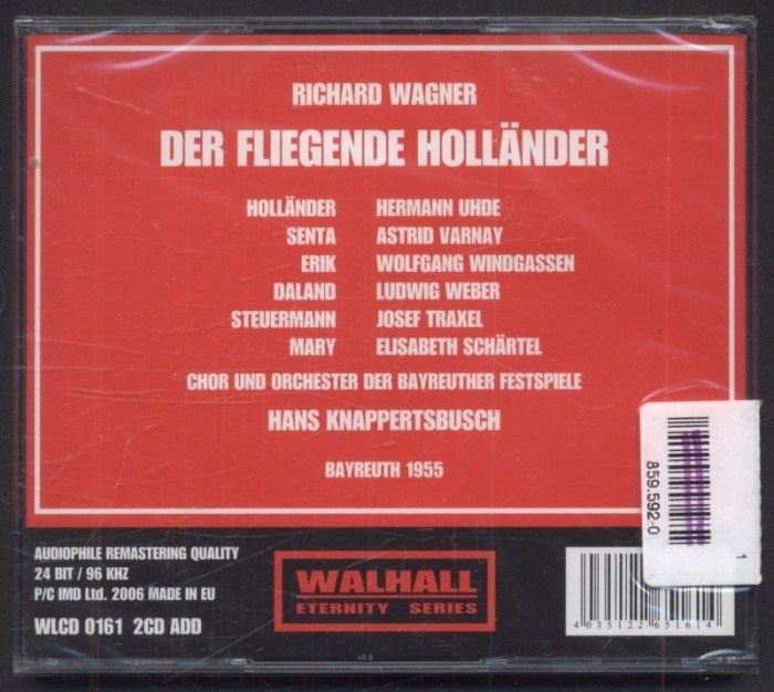 Richard Wagner - Uhde, Varnay, Weber, Hans Knappertsbusch - Der Fliegende Holländer (2CD)