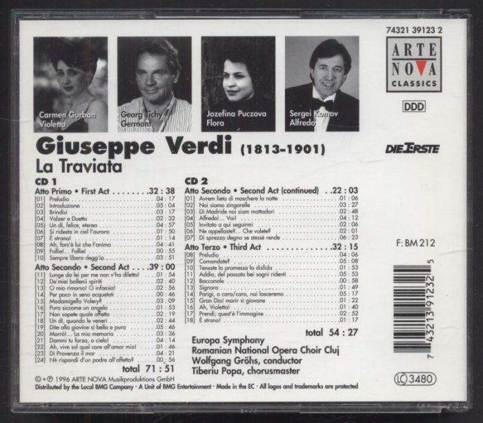 Giuseppe Verdi / Europa Symphony, Wolfgang Gröhs - La Traviata (2CD)