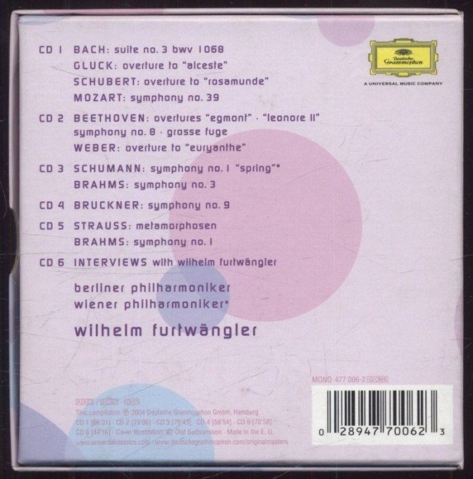 Wilhelm Furtwängler - An Anniversary Tribute (6CD)