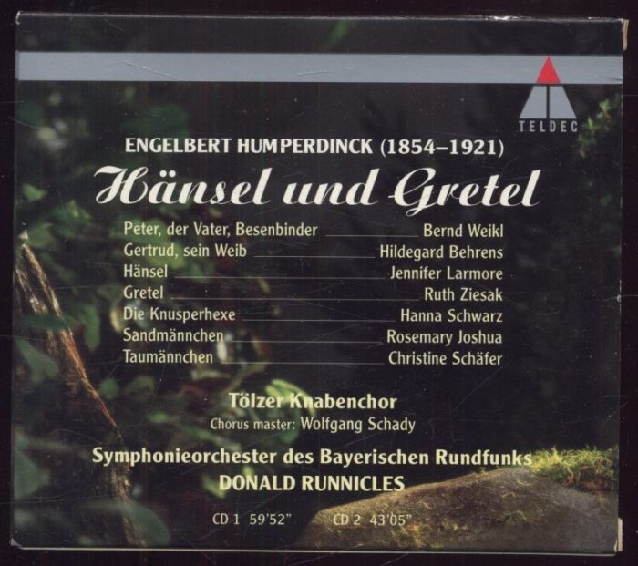 Humperdinck : Jennifer Larmore, Ruth Ziesak, Hildegard Behrens, Bernd Weikl, Hanna Schwarz, Symphonieorchester Des Bayerischen Rundfunks, Donald Runnicles - Hänsel Und Gretel (2CD)